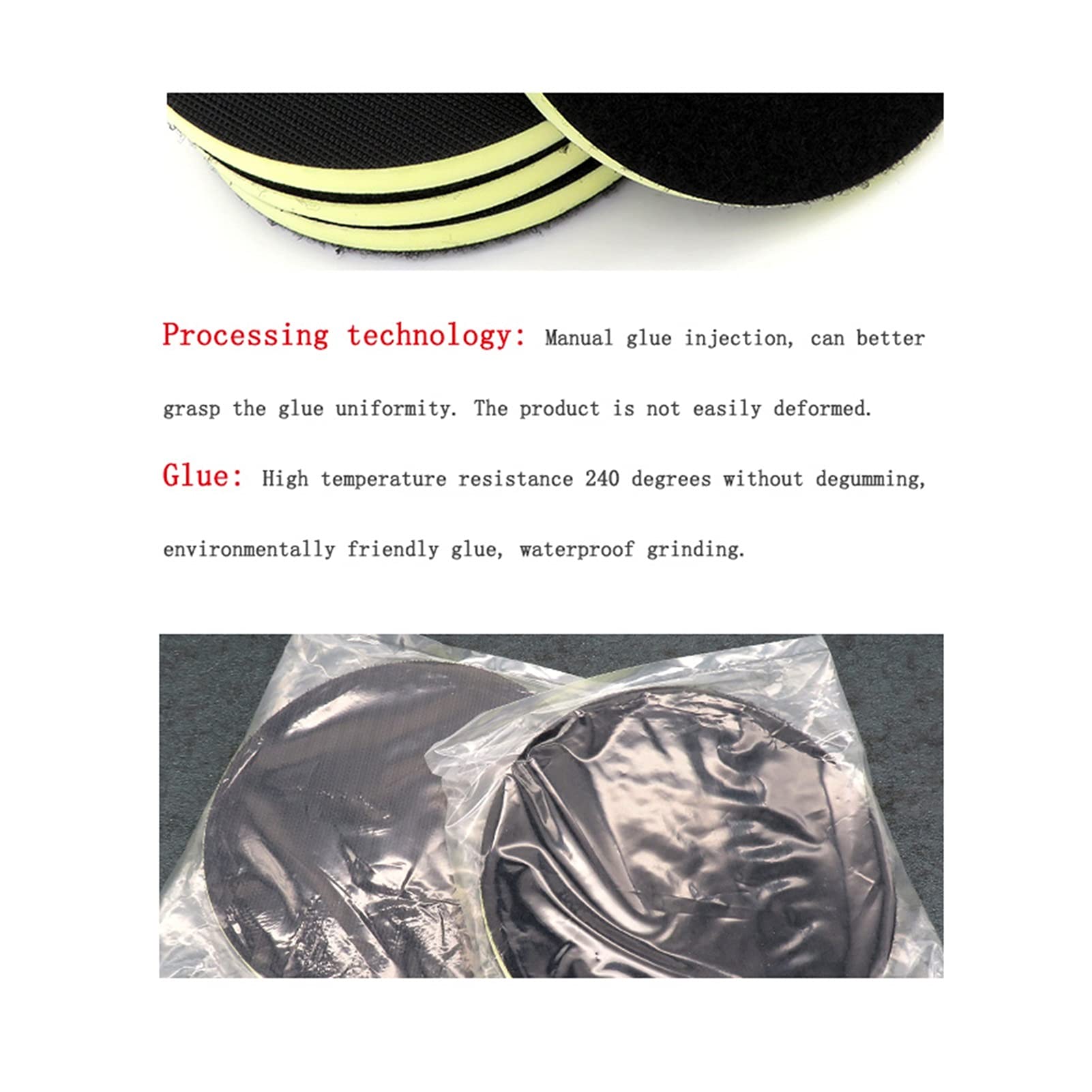 Pad polerski 5 sztuk 4 "100mm Hook and Loop PU Foam Interface Pad Medium Gęstość Szlifierka Pad Pad Polering Pad Power Tool