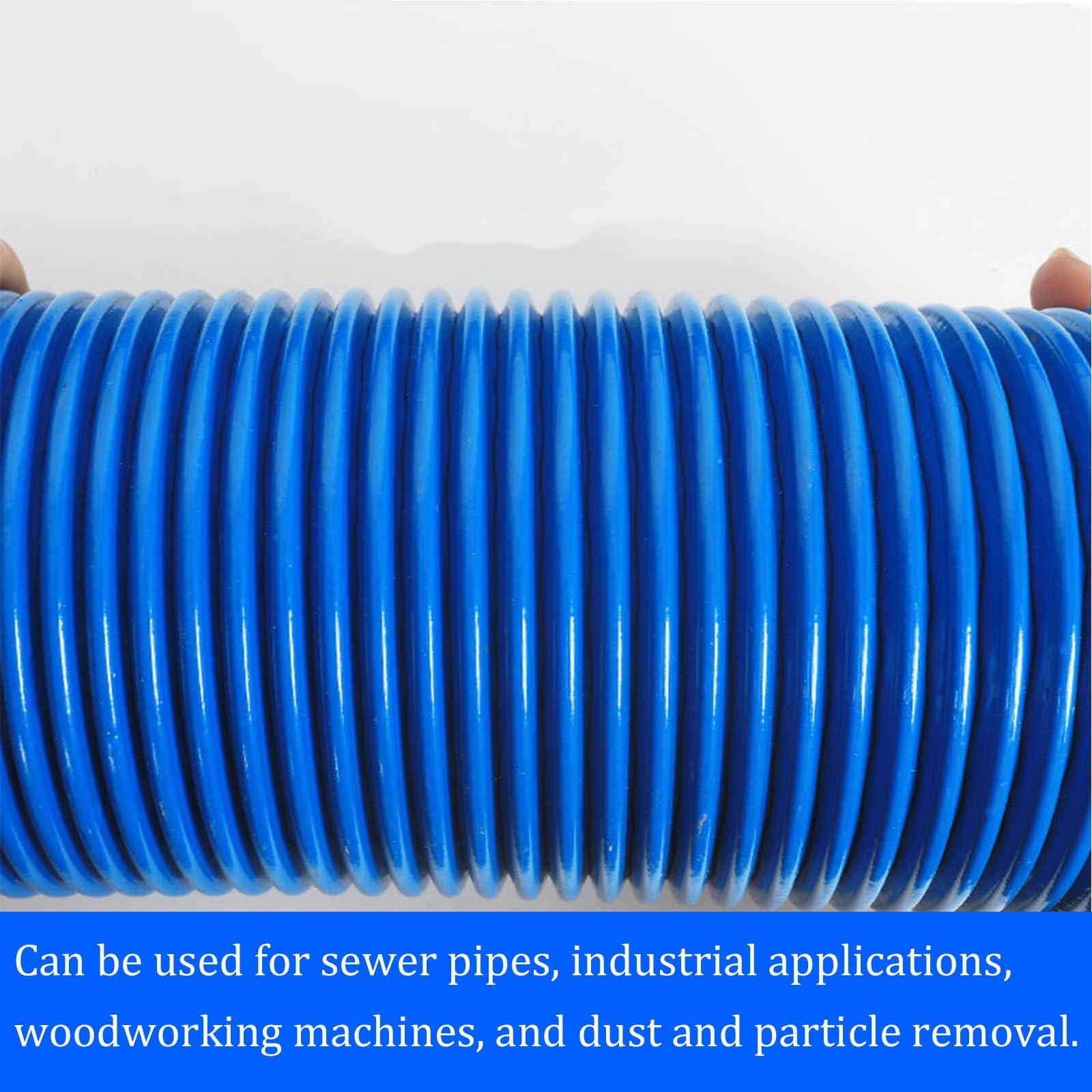 1 Uds. Manguera de vacío Industrial Flexible PVC 1-10m 30-300mm | 1m,Dia 100mm