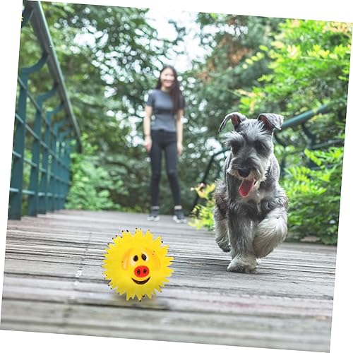 Miniatura 2 de balacoo 2 piezas de cachorros de dientes pesados, perros pequeños y gatos, pelotas de masticación, forma de dibujos animados, cachorros, bolas