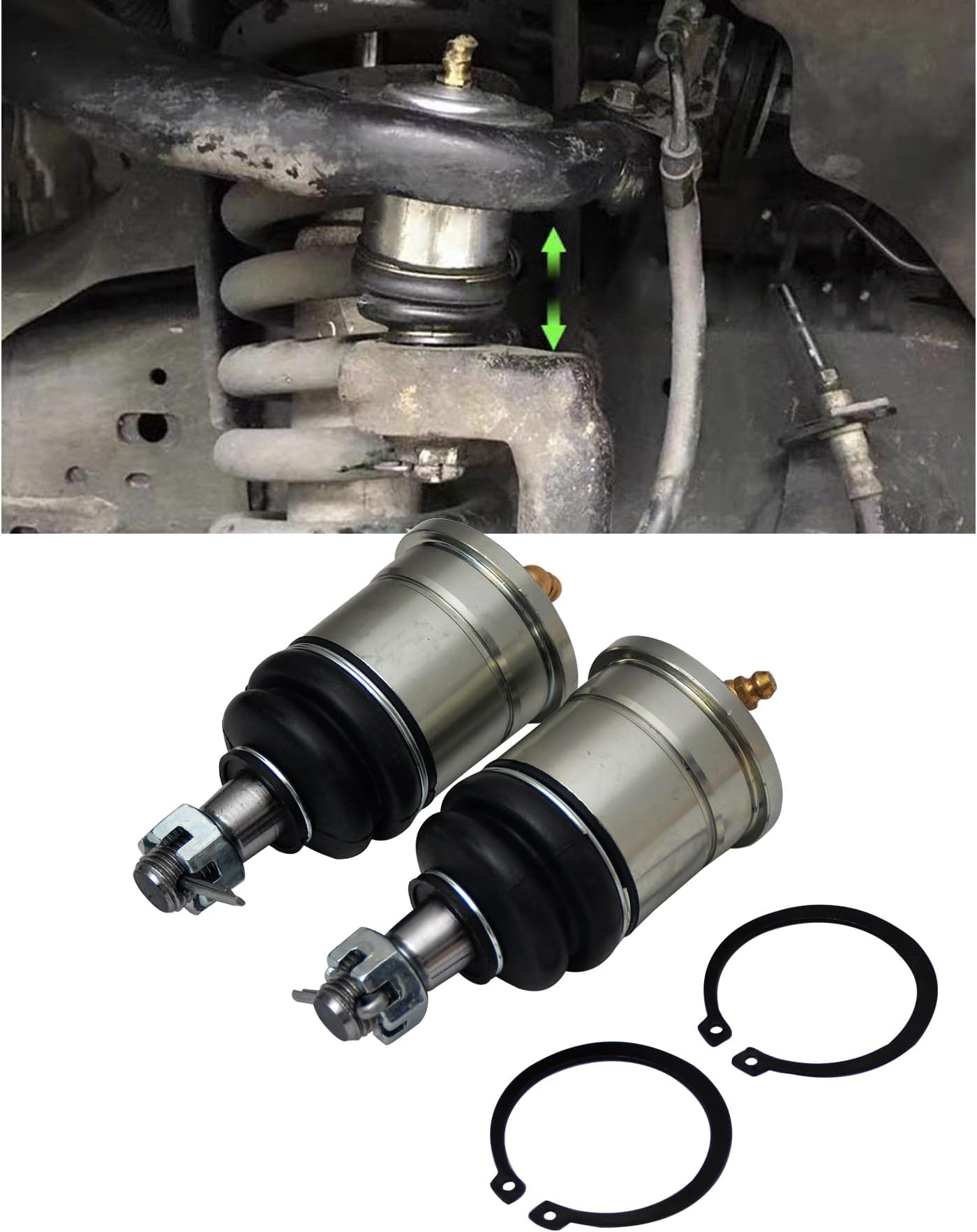 Front Lower Extended Ball Joint For Nissan Navara D40 2005-2014 / Np300 D23 2015-2023 Frontier 2005-2021
