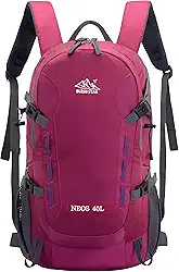Mochila Viagem Caminhada Trekking Acampamento Resistente Masculina Feminina 40L (Rosa Fúcsia)