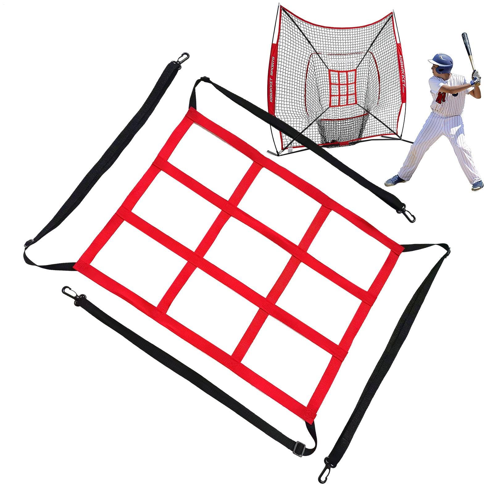 Strike Zone-Ziel Für Baseball-Softball-Netz – 9-Loch-Werfen, Pitchen, Schlagen, Schlagen, Fangen, Übungsziel | Tragbarer Schlagtrainer, Trainingshilfen Für Die Pitcher-Genauigkeit