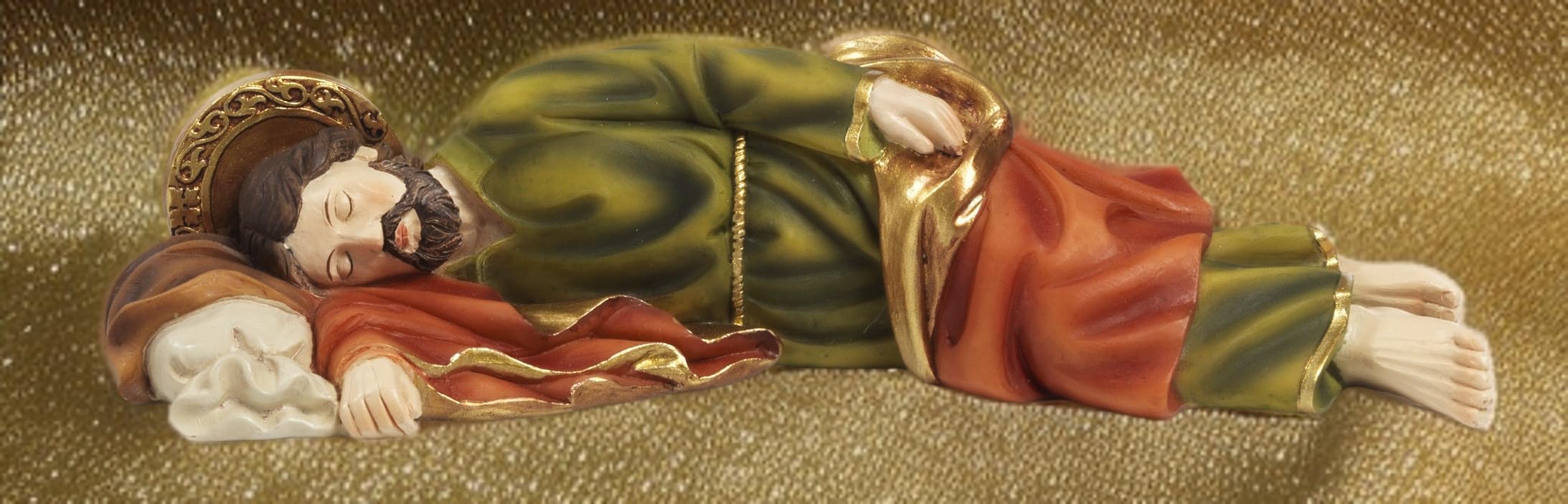 Paben - Estatua de San José durmiendo, artículo religioso 19,5 cm, de resina.