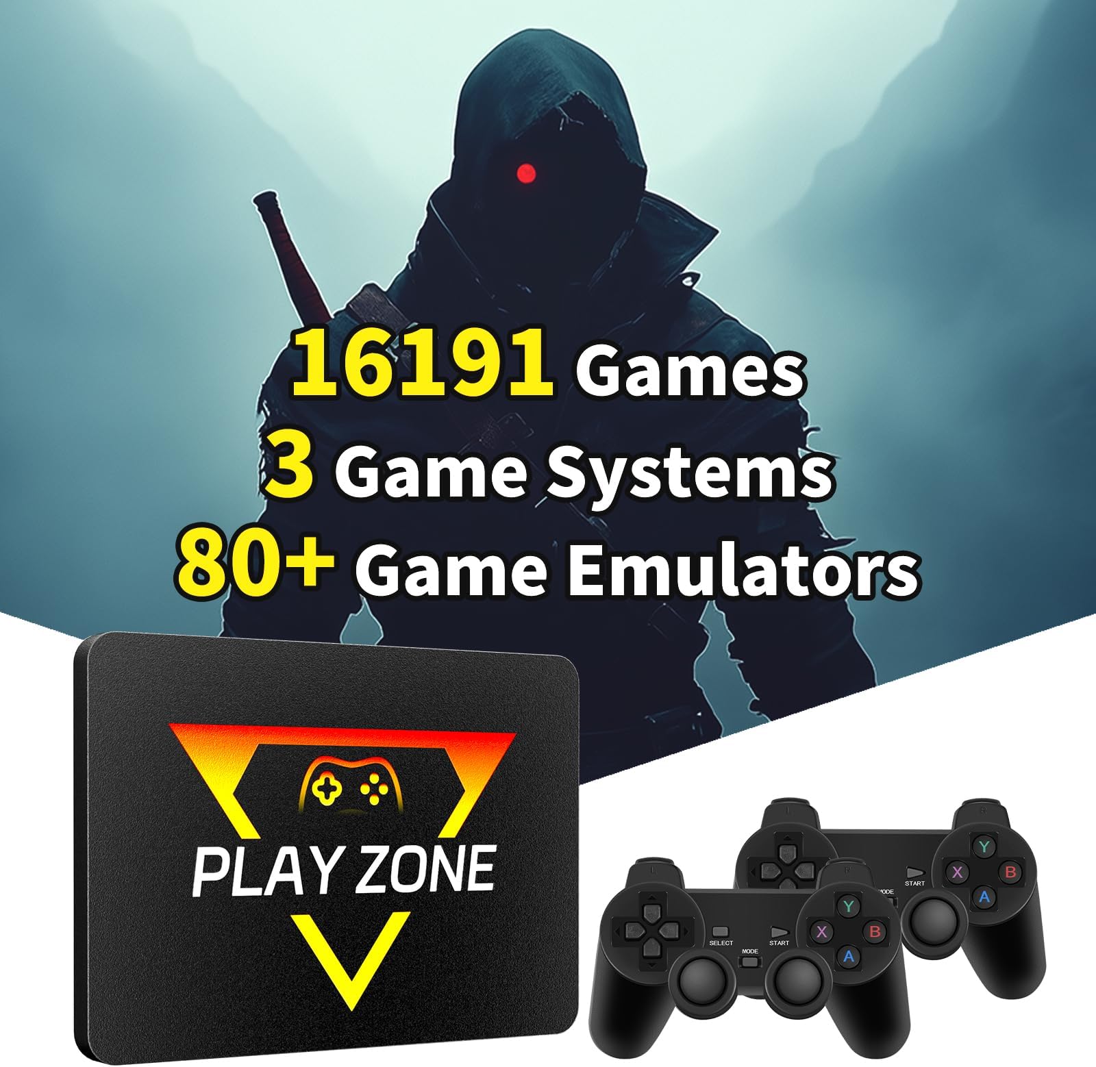 Game Console Hdd With 3 Systems, Video Built In 16191 Games, Emulator Has 80+ Emulators, Ssd For Pc (Playzone-706-2)