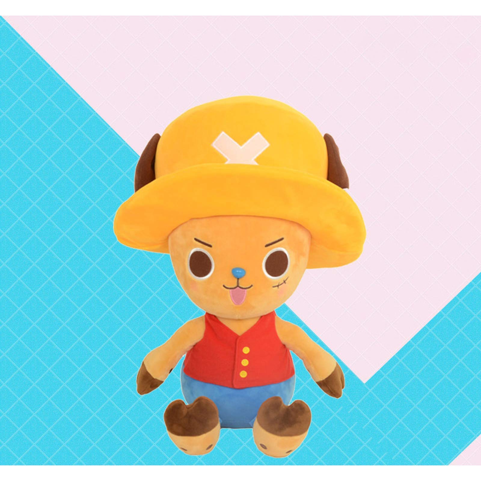 Cartoon One Piece Monkey D Luffy Plush Doll Soft Pp Cotton Cute Pet Cushion Luffy Chopper Cosplay La