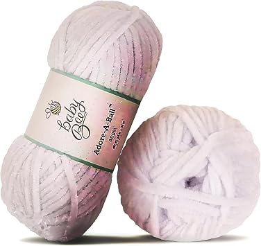 Baby Bee 5 - Bulky Yarn for Crocheting & Knitting - Soft Skein - 92 Yards of Polyester for Blankets, Hats & More - Craft Supplies for Handcrafting, Angel