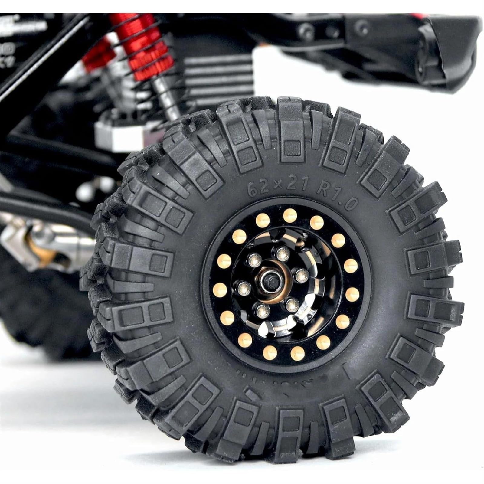 Neumáticos RC para Axial SCX24 para Gladiator C10 para JLU para Deadbolt TRX4M 1.0 Ruedas Neumáticos Desplazamiento Negativo 7 Mm 1/18 1/24 RC Crawler Car