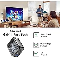 Vista 7 de RREAKA Switch Dock Charger for Nintendo SwitchOLED, Portable TV Docking Station for Nintendo Switch 4K60Hz HDMIUSB2.0PD USB-C Fast Charging Ports