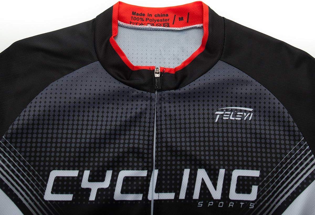 Hotlion Men's Cycling Jersey Short Sleeve Mountain Bike Clothes Summer Bib Shorts Suits