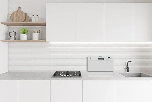 Miniatura 7 de Honeywell Lavavajillas de encimera con 6 ajustes de lugar, 6 programas de lavado, bañera de acero inoxidable, ULEnergy Star- Acero inoxidable