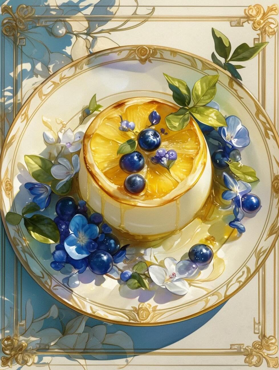 Rqwybcaxn Bead Embroidery Kits Fantasy Cake 40x50cm