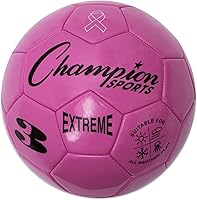 Champion Sports Extreme Soccer Ball Size 5 - Soft Touch TPU, All-Weather Durable, High Air Retention for Youth Adult Training Games