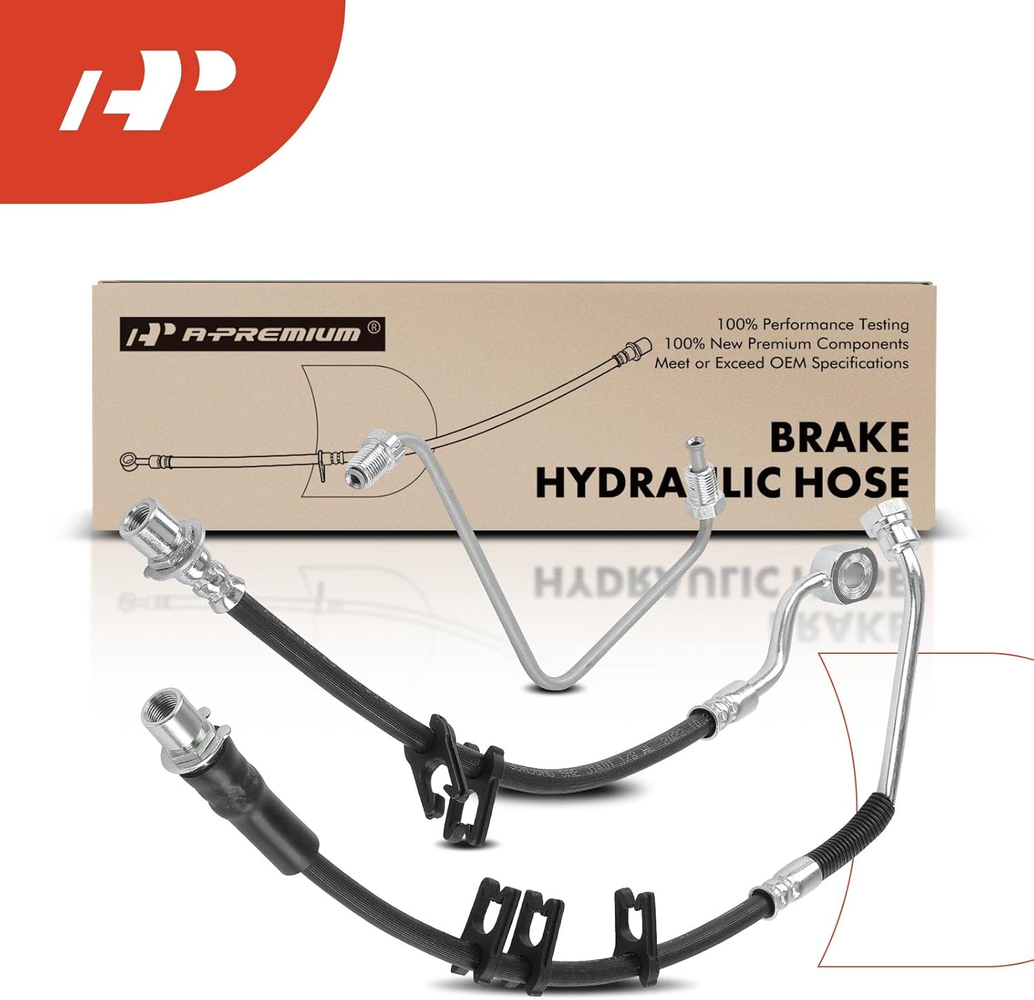 A-Premium Front Driver Side Brake Hydraulic Hose Compatible with Select Ram Models - 2500 2014-2016, 3500 2013-2016, RWD - Replace# 4779943AF