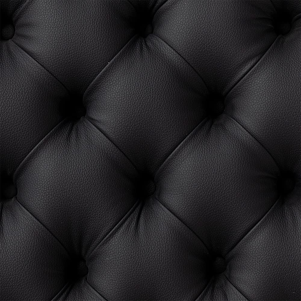 Panca per pianoforte idraulico da concerto nero Highgloss con piano in vinile nero ignifugo