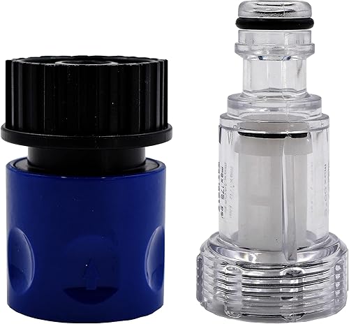 AR Blue Clean PW909103K Adaptador de conexión rápida, manguera de jardín de 3/4 pulgadas