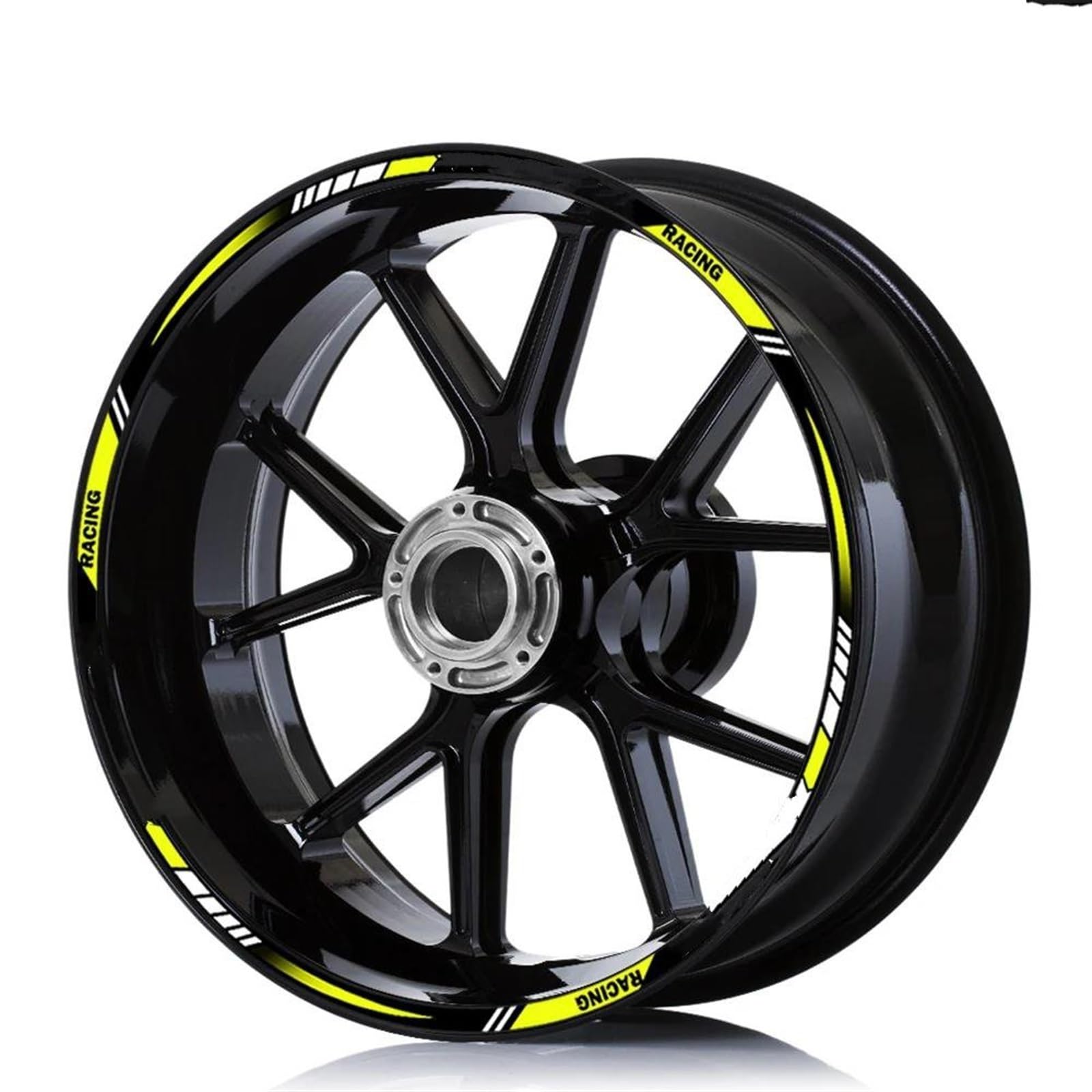 Stickers Motorcycle Wheel Stickers Reflective Decorative Rim for Forza 750 350 for Forza 125 250(Style 4)