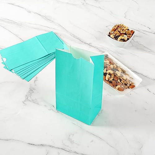 Vista 175 de Restaurantware Bag Tek - Bolsas de almuerzo desechables de 2 libras, 100 bolsas resistentes para llevar, parte inferior plana, ideal para Blanco