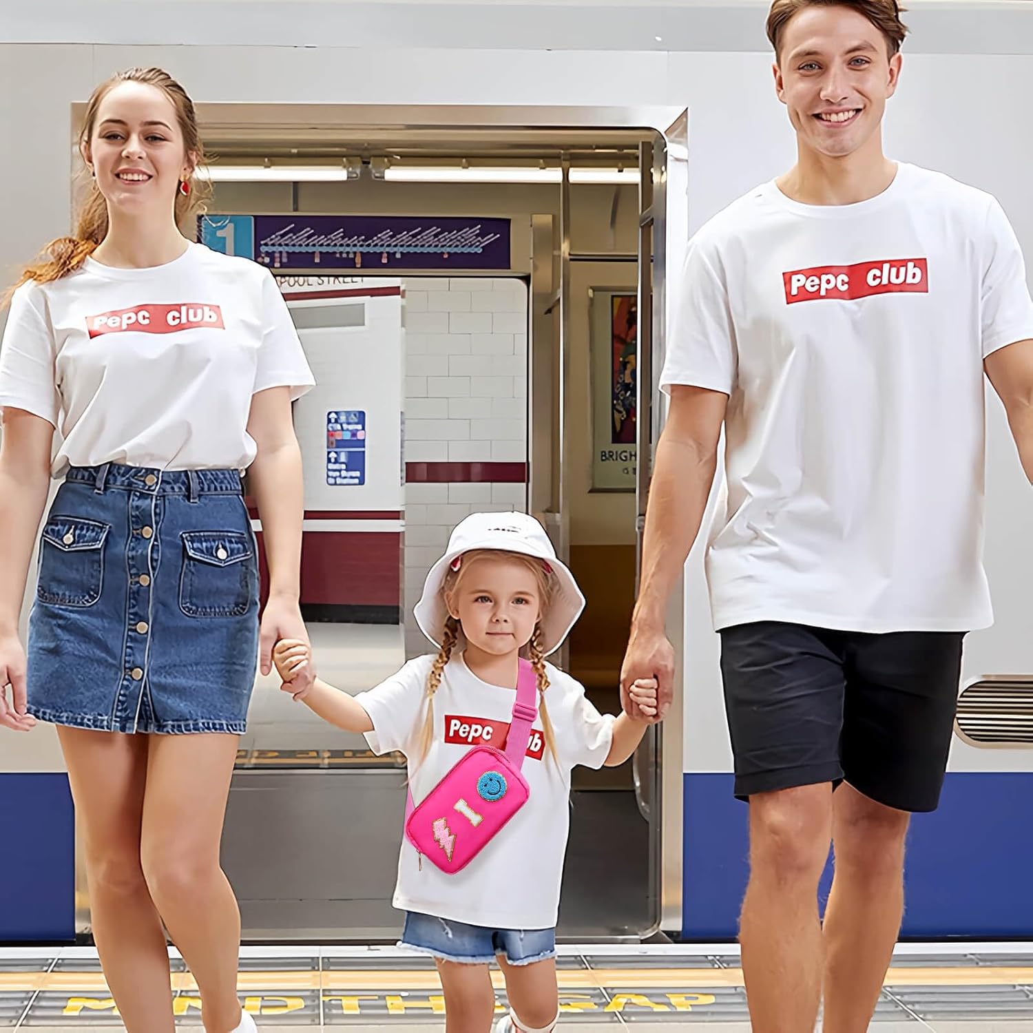 Fanny Pack for Girls Crossbody Bag, Preppy Nylon Kids Belt Bag for Birthday Christmas Graduation Personalized Gifts, Pink Chenille I Letter for Women Teen Girls Fanny Pack - Image 6