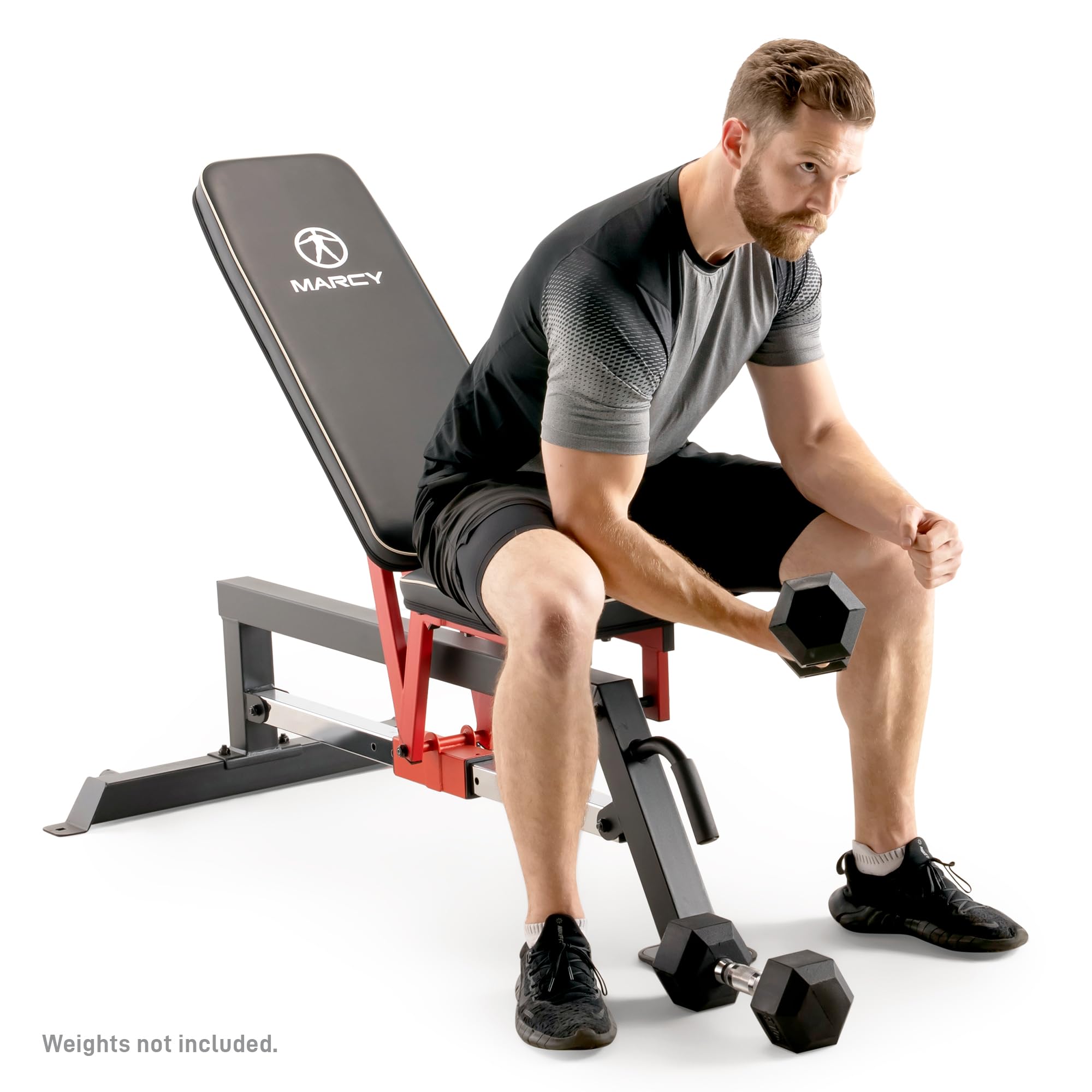 Foldable Standard Weight Benches, Adjustable Strength Training Benches for Full Body Workout