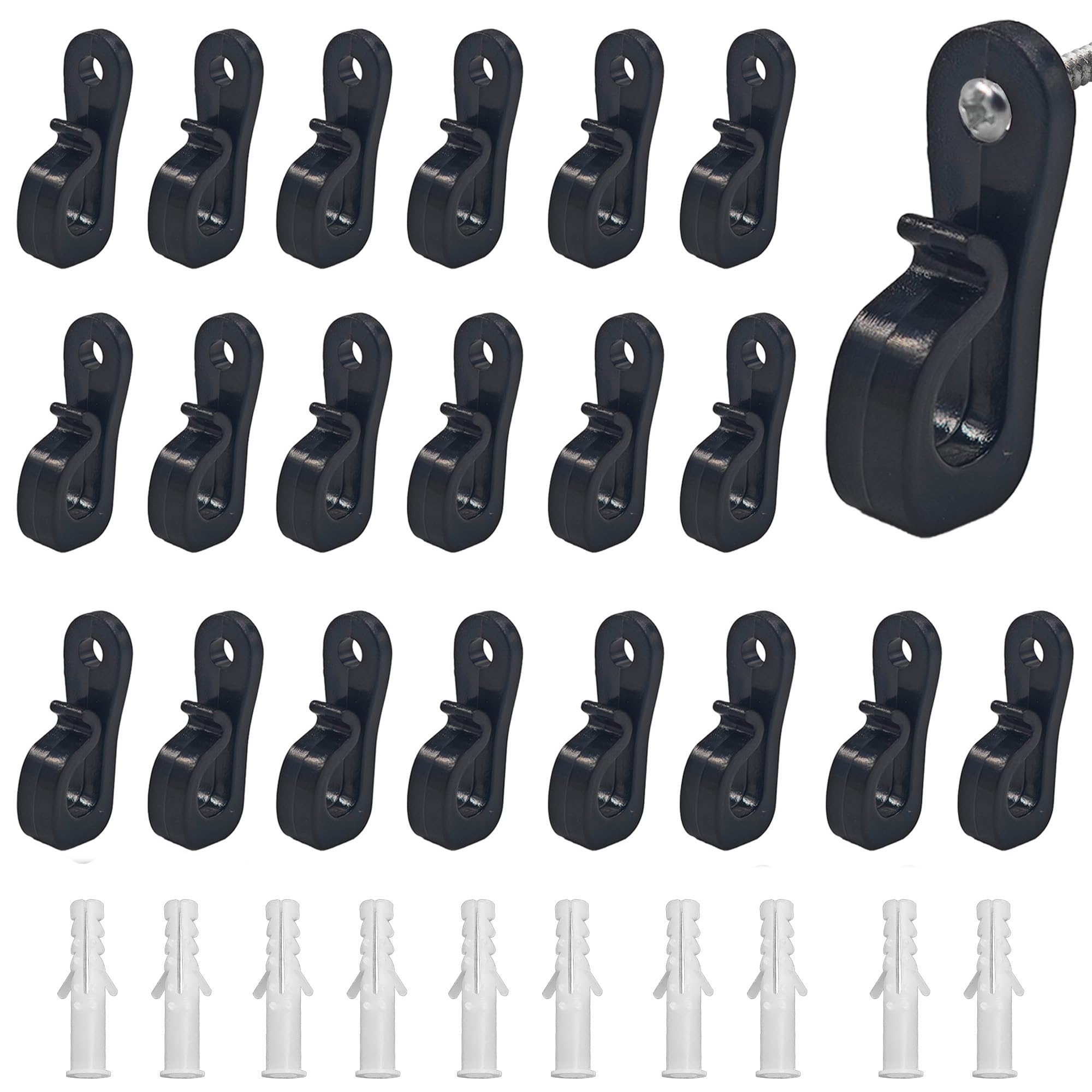 Wire Shelf Clips - 32 Pack Heavy Duty Wall Brackets -1