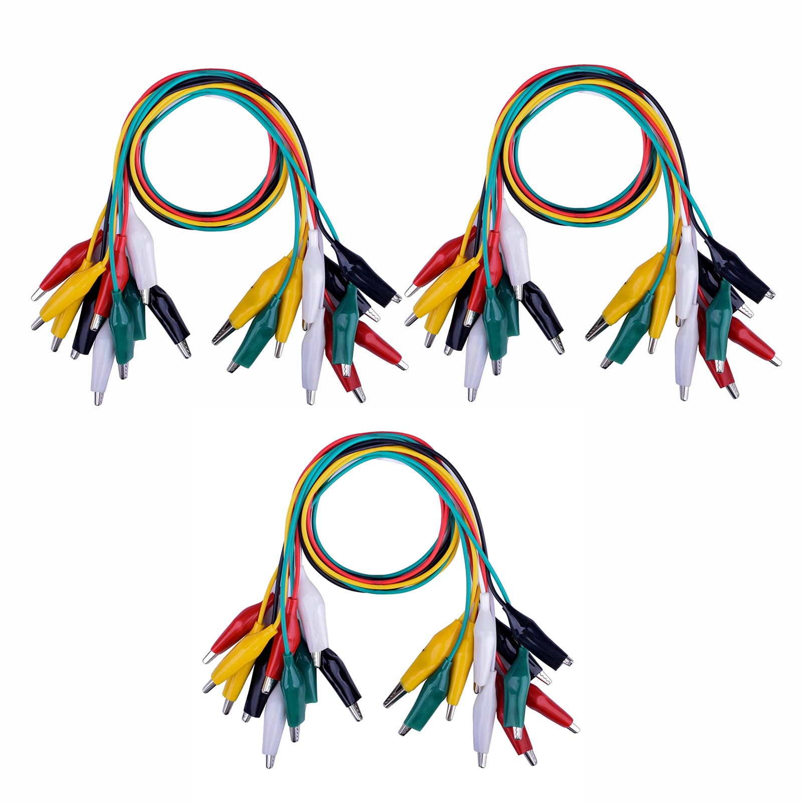 Amazon | YFFSFDC 5色30本セットテスターワイヤー 50cmりワニ口