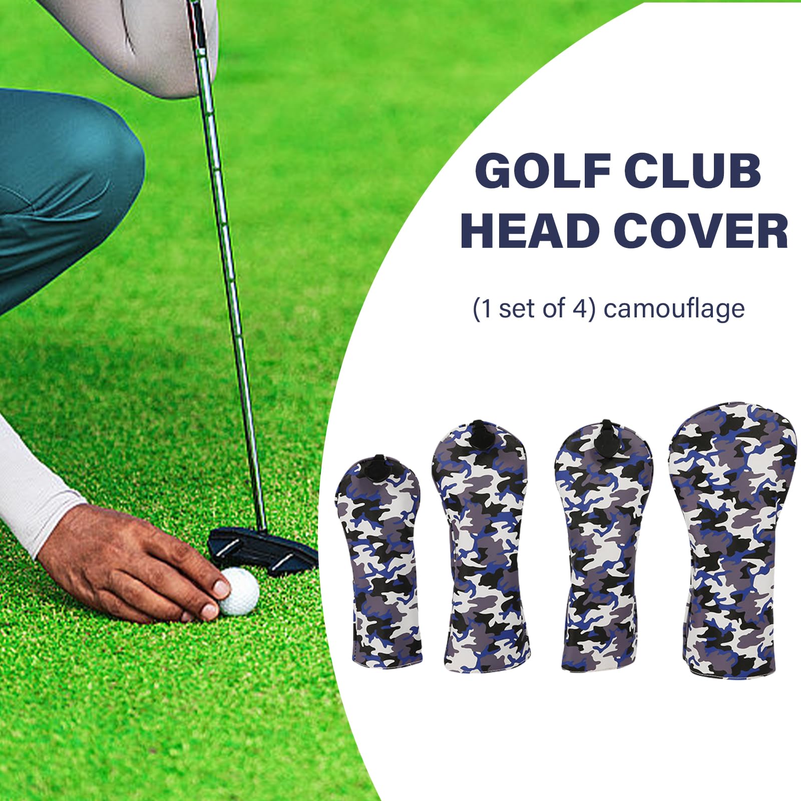 XIAOQENAN Golfs Iron Headcover Golfs Club Golfs Putter Protective Guard Head Protective for Driver Golfs Head