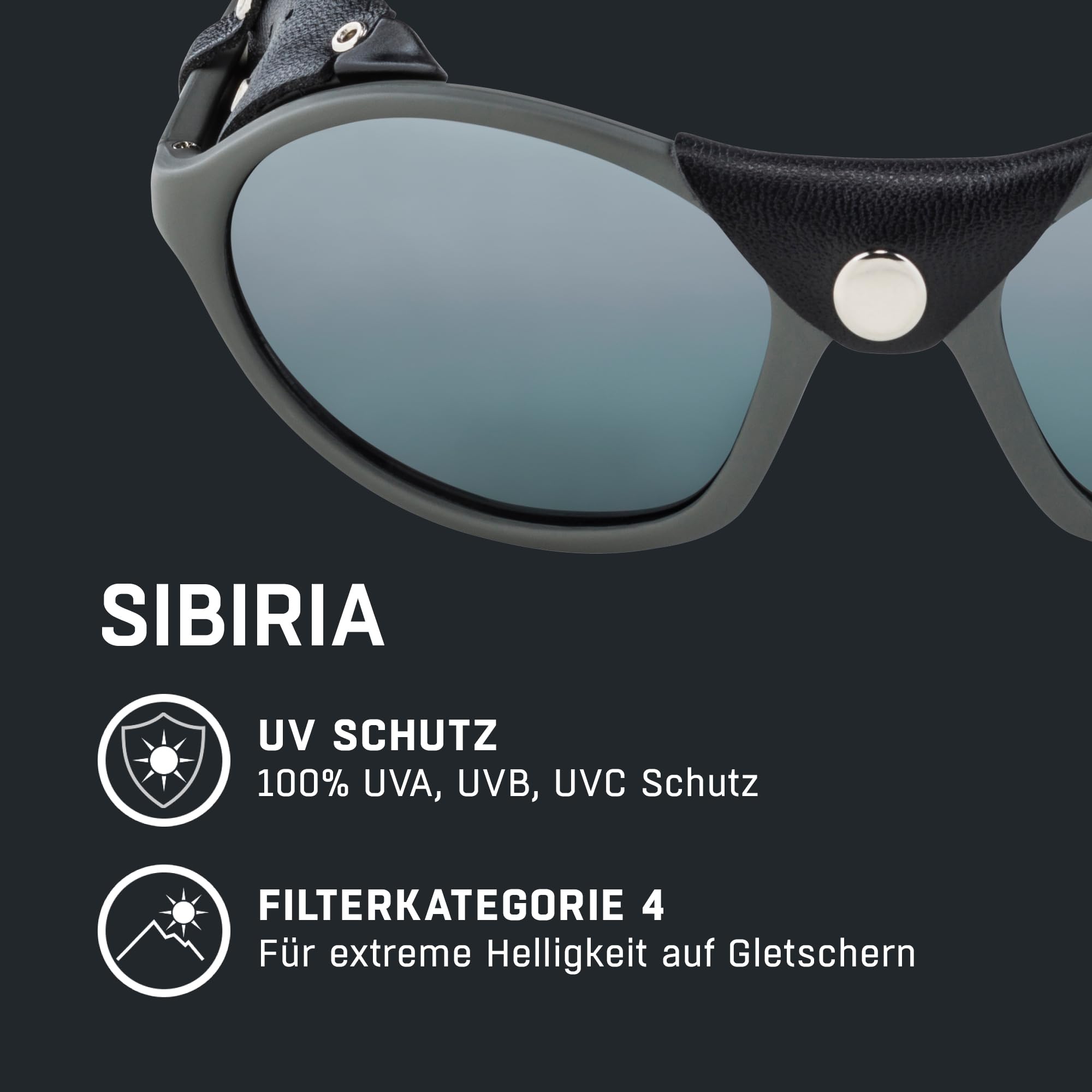 ALPINA Gletscherbrille Sibiria mit Blendschutz