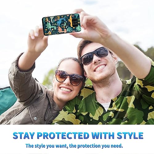 Miniatura 35 de AT&T Calypso 2 (U319AA) Funda con protector de pantalla de vidrio templado resistente con función atril integrado para debut de críquet, ciervo