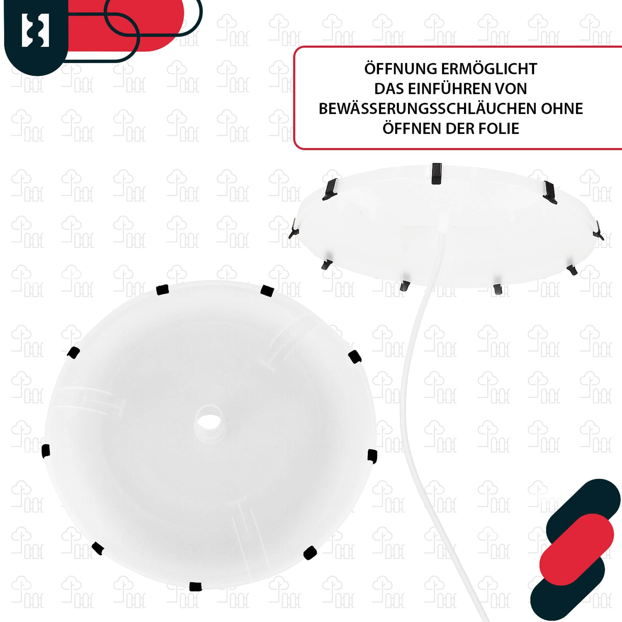 KOTARBAU® 4er Set Schutzfolie für Tomatenpflanze - ⌀ 40 cm x 148 cm - Tomatenschutzfolie - Schutzfolie - Reifehaube - Reifefolie - gewächshaus Klein - Transparent