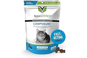 VETRISCIENCE Composure Cat Calming Chews: Relief from Cat Anxiety