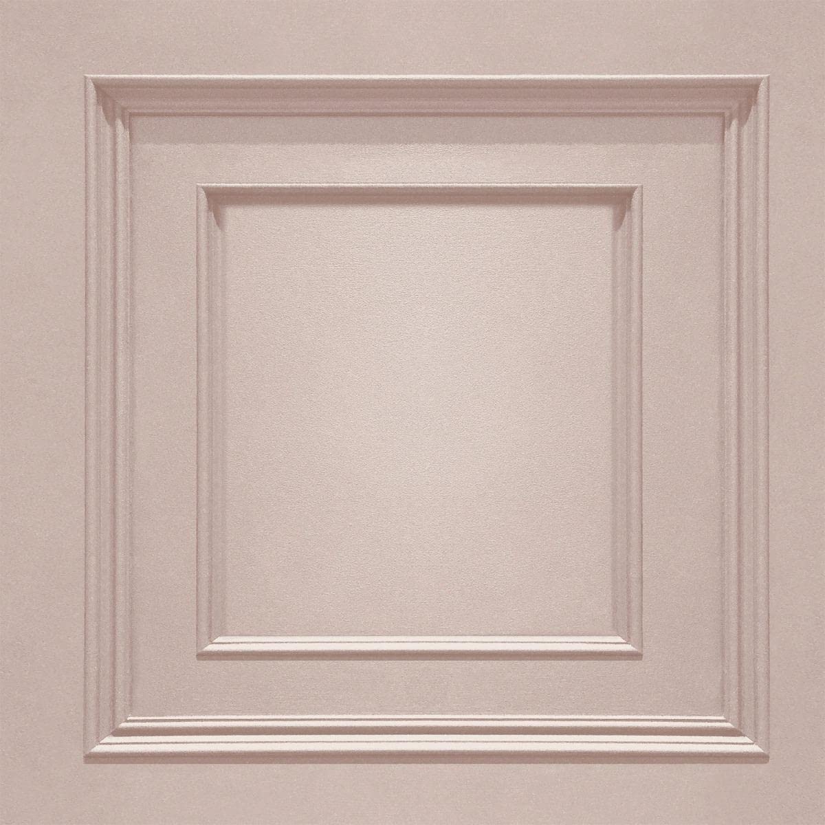 Belgravia Decor Blush Pink Amara Panel Vinyl Wallpaper - Wood Panel - Belgravia 7377