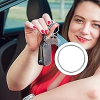 Vista 5 de Zonon 2000 llaveros divididos de plata de 1 pulgada, llavero dividido de metal, pequeño, redondo, resistente, para el hogar, cordones planos