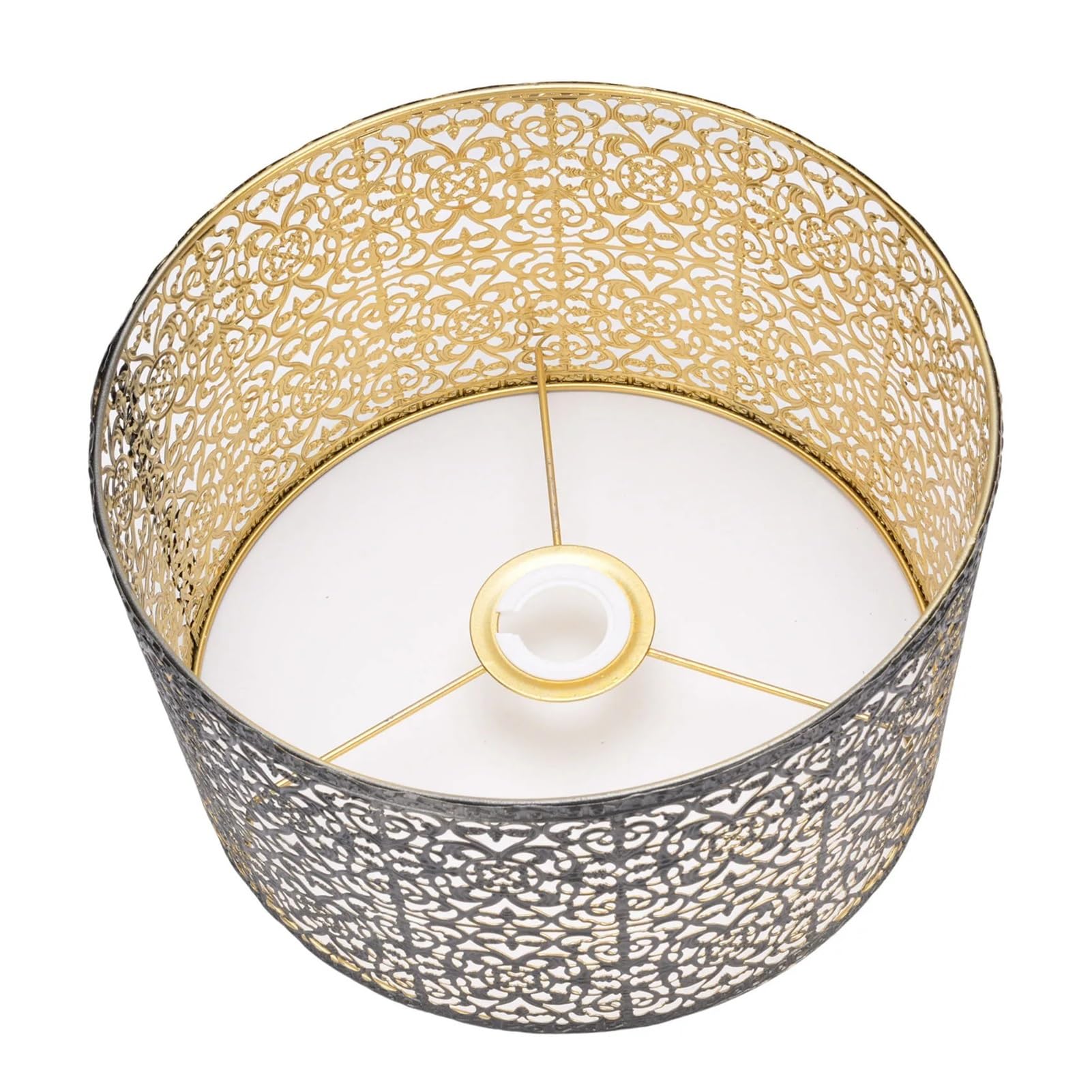 Luxemetals One Color 1Pcs Iron Hollow Out Decorative Lamp Shade For E14 E27 Bulbs