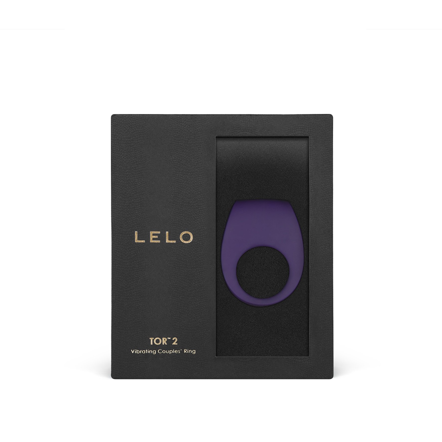 Lelo TOR 2 Anillo Vibrador para el Pene Purple Anillo Ajustable, Recargable y Sumergible, Estimula el Clítoris durante el Coito, Lila