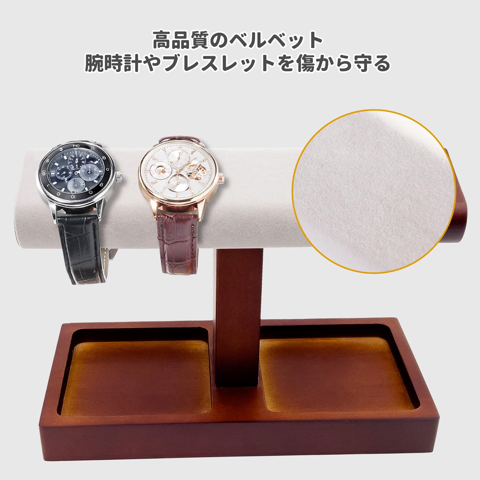 Amazon.co.jp: Mocamoro 腕時計スタンド 4本用 ウォッチスタンド T型