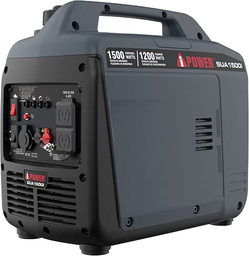A-iPower 1500 Watt Quiet Portable Inverter Generator Gas Powered, Small