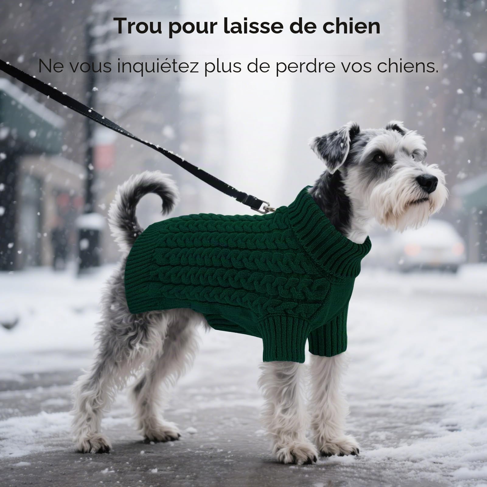 ASENKU Pull Chien Petite Taille XS, Pull-Overs pour Chien avec Manches,Hiver Tricot Col Roulé Pull Chaud pour Chiens, Manteau pour Chiens pour Bouledogue Français Teckel Chihuahua