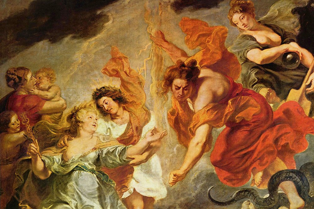 Affiche Angels Peter Paul Rubens encadrée pour décoration murale classique