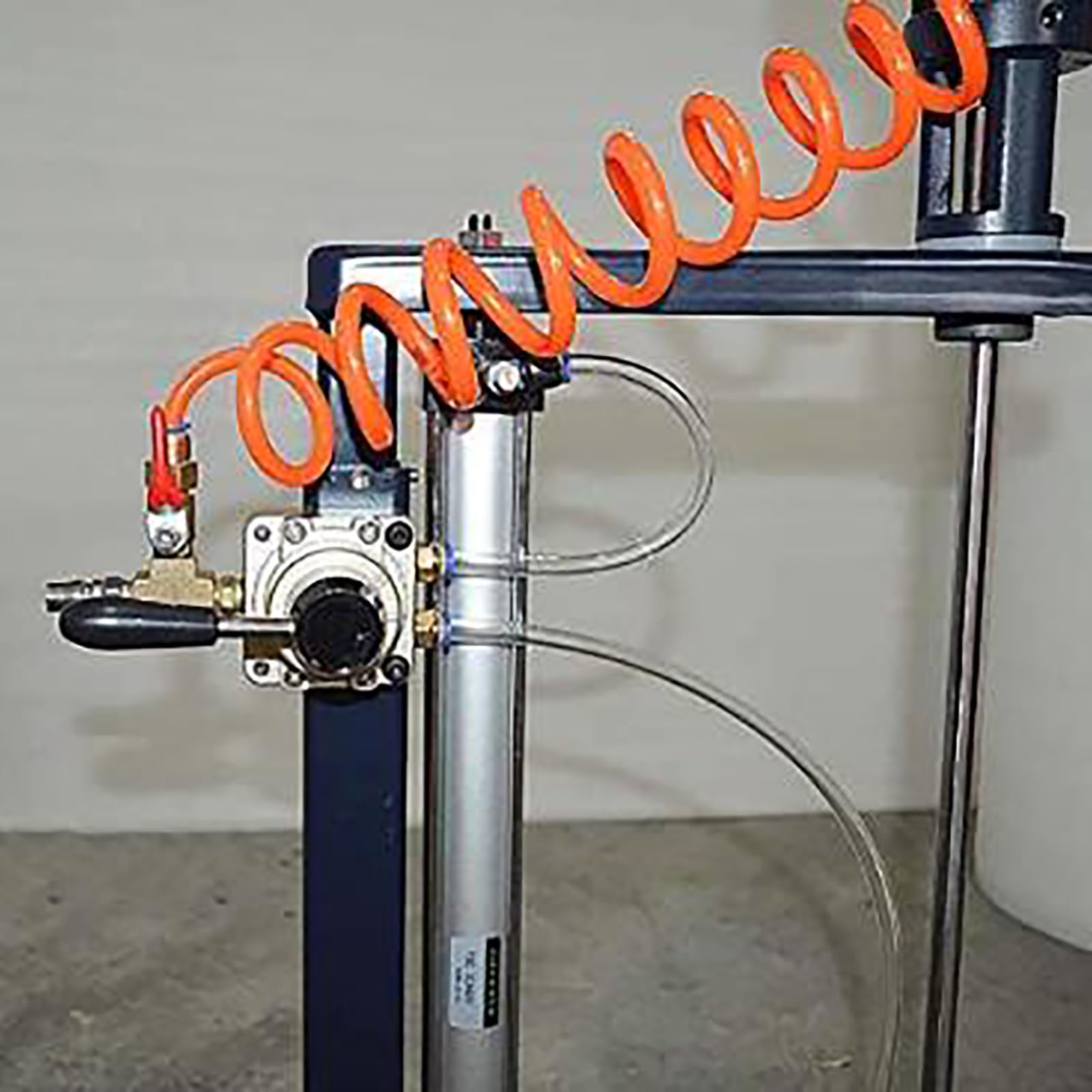 Batidora neumática de soporte 20L, velocidad ajustable 1500-3000r/min, elevación de 90 cm, acero inoxidable 3 impulsores para mezcla de pintura y resina