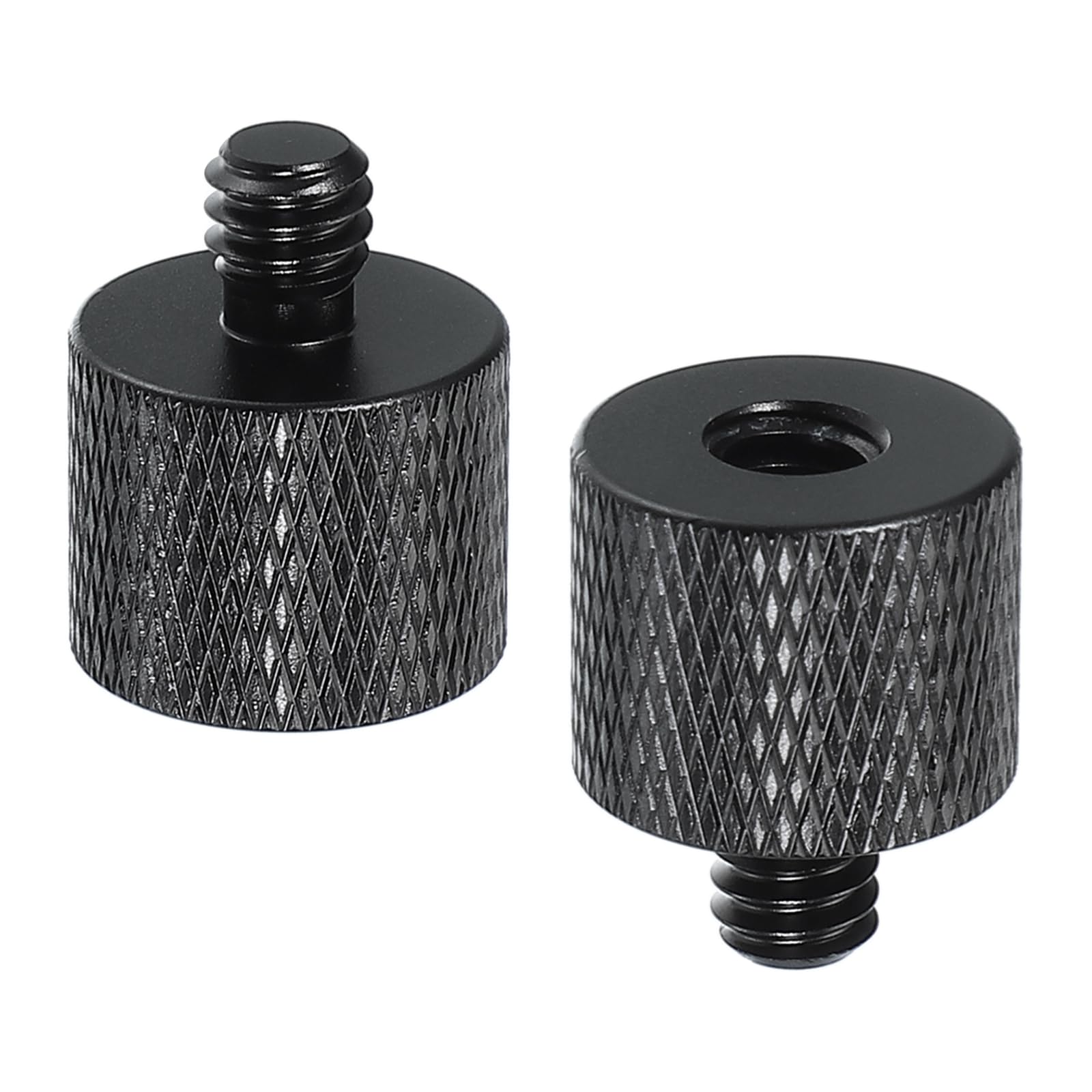 PATIKIL Tripod Screw Adapter 1/4" Female to 1/4" Male, 2 Pcs Tripod Nut Connectors Camera Mount Screw Camera Double Head Converter for Microphone Holder Magic Arms Accessories