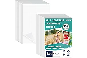 64 Sheets Self Seal Laminating Pouches 4x6