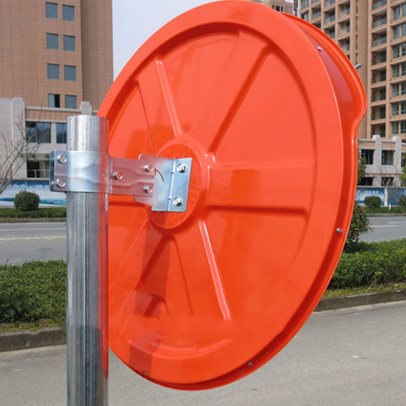 Lusterko bezpieczeństwa drogowego – wypukłe lusterko drogowe z poliwęglanu dla lepszej widoczności, bezpieczeństwo sklepu, nadzór przy podjeździe i zapobieganie wypadkom, trwałe i odporne na warunki