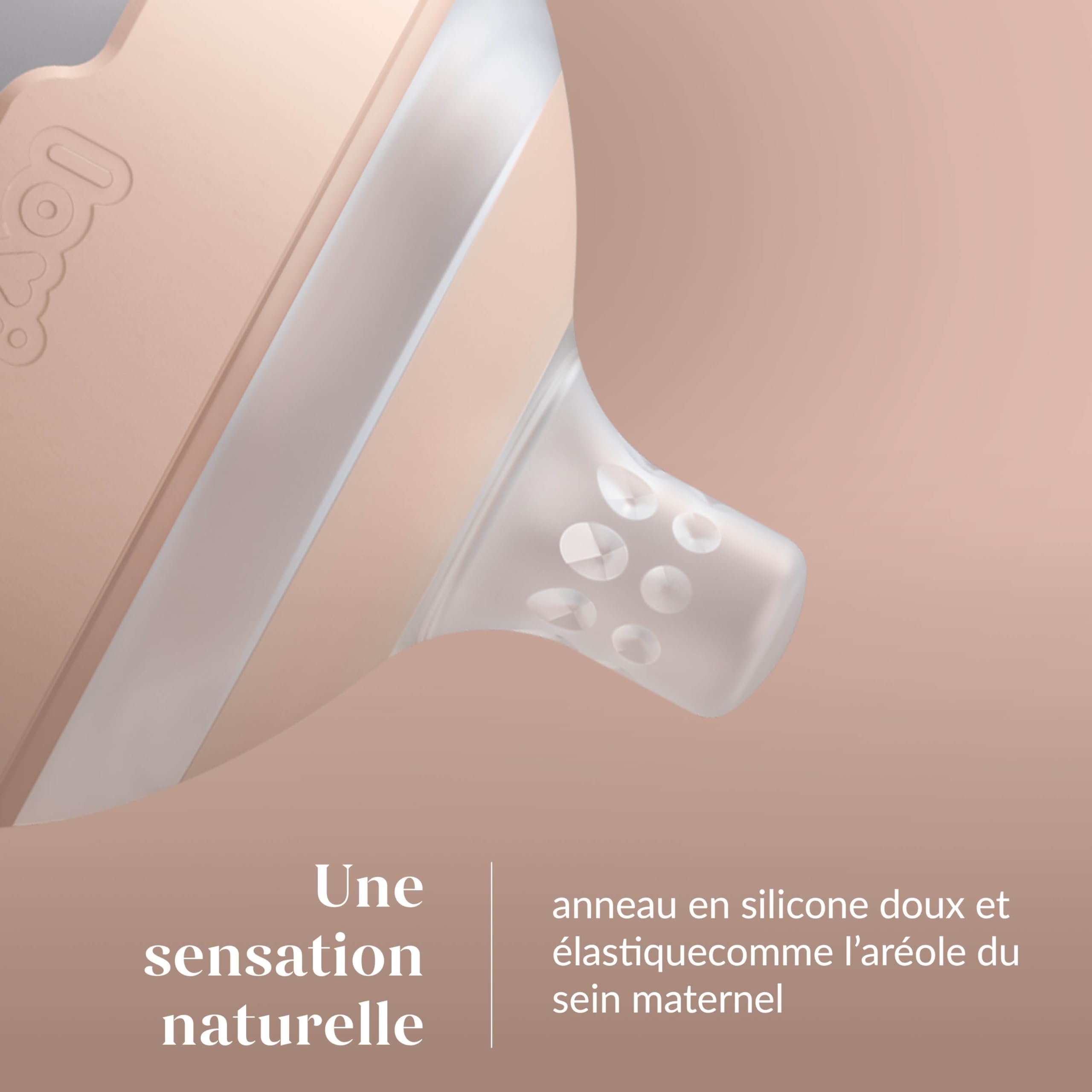 Difrax LOVI Biberon Mammafeel - 330 ml, Tétine dynamique, Compatible avec l'allaitement, Sans BPA