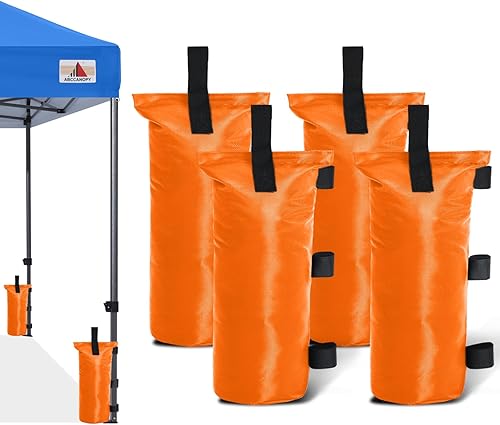Miniatura 17 de ABCCANOPY Juego de Pesos para Toldo de 4-120 LBS Bolsas de Arena para Carpa Emergente, Bolsas de Peso para Gazebo al Aire Libre, Trampolín, Pérgola