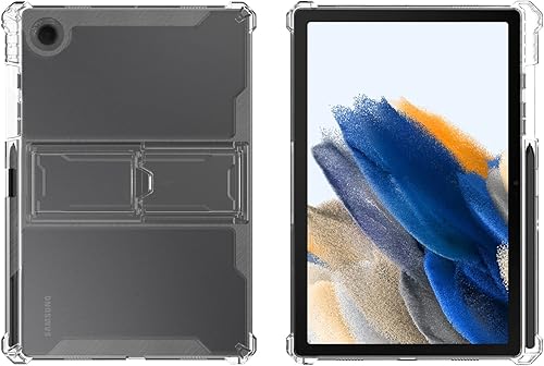 Miniatura 2 de Dteck Funda para Galaxy Tab A7 Lite 8.7 SM-T220T225T227, Funda de piel sintética con soporte de visión multiángulo con cubierta trasera de TPU