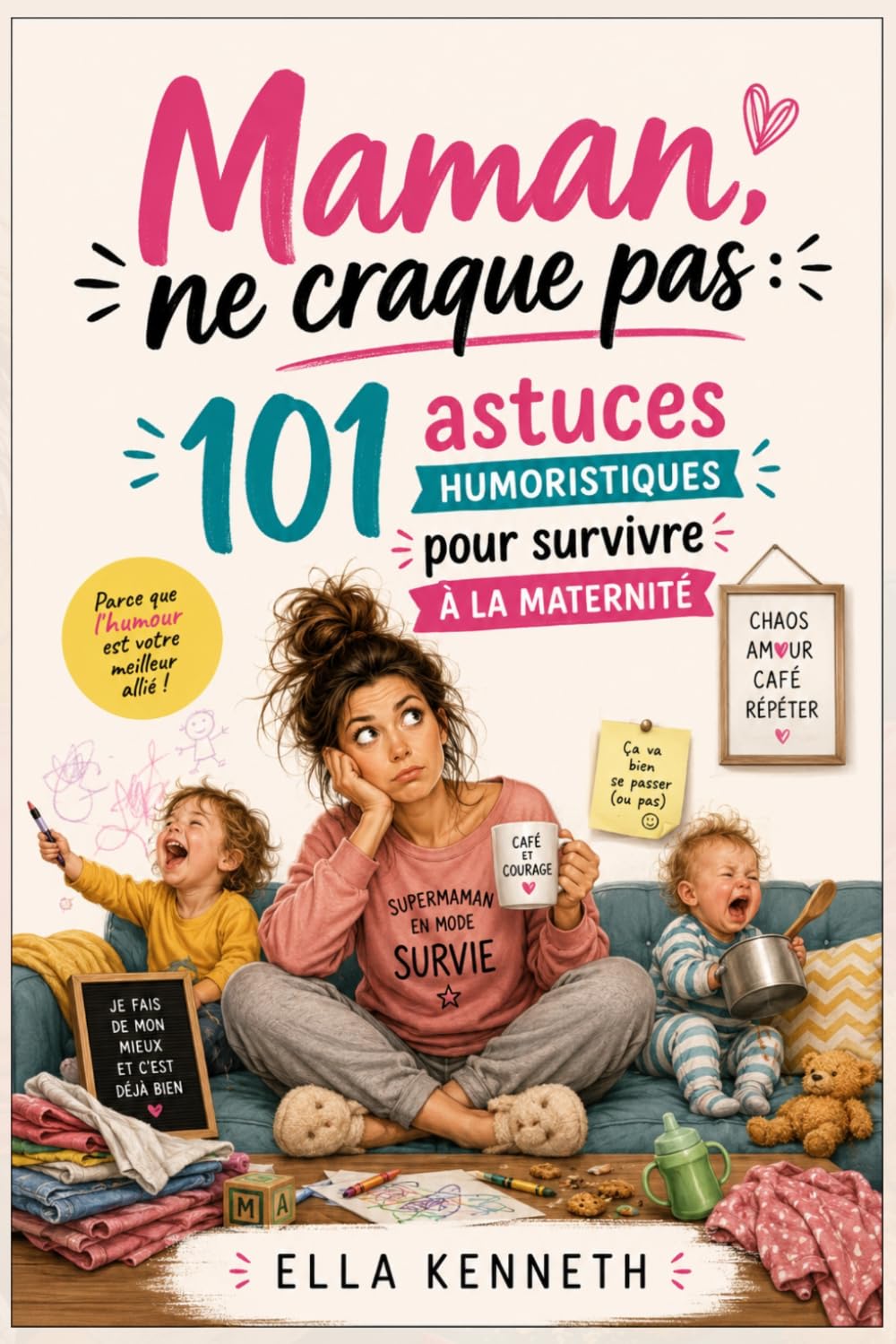 Maman, ne craque pas: 101 astuces humoristiques pour survivre à la maternité ; Le guide drôle et décomplexé pour traverser les hauts et les bas de la vie de maman, avec une bonne pincée de sarcasme