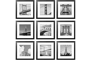 Sheffield Home 9 Piece Gallery Wall Frame Set: Rustic Elegance for Timeless Displays