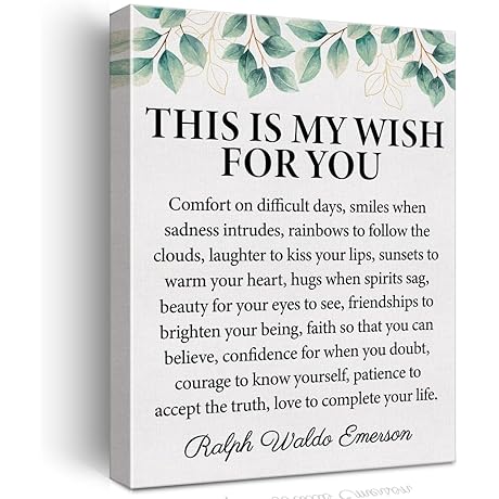 Inspirational My Wish Wall Art Framed Canvas Poster Print