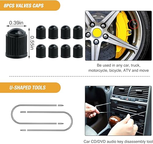 Miniatura 8 de GOOACC 330 piezas de herramienta para retiro de molduras, juego de clips de retención de parachoques automático, herramienta de extracción de