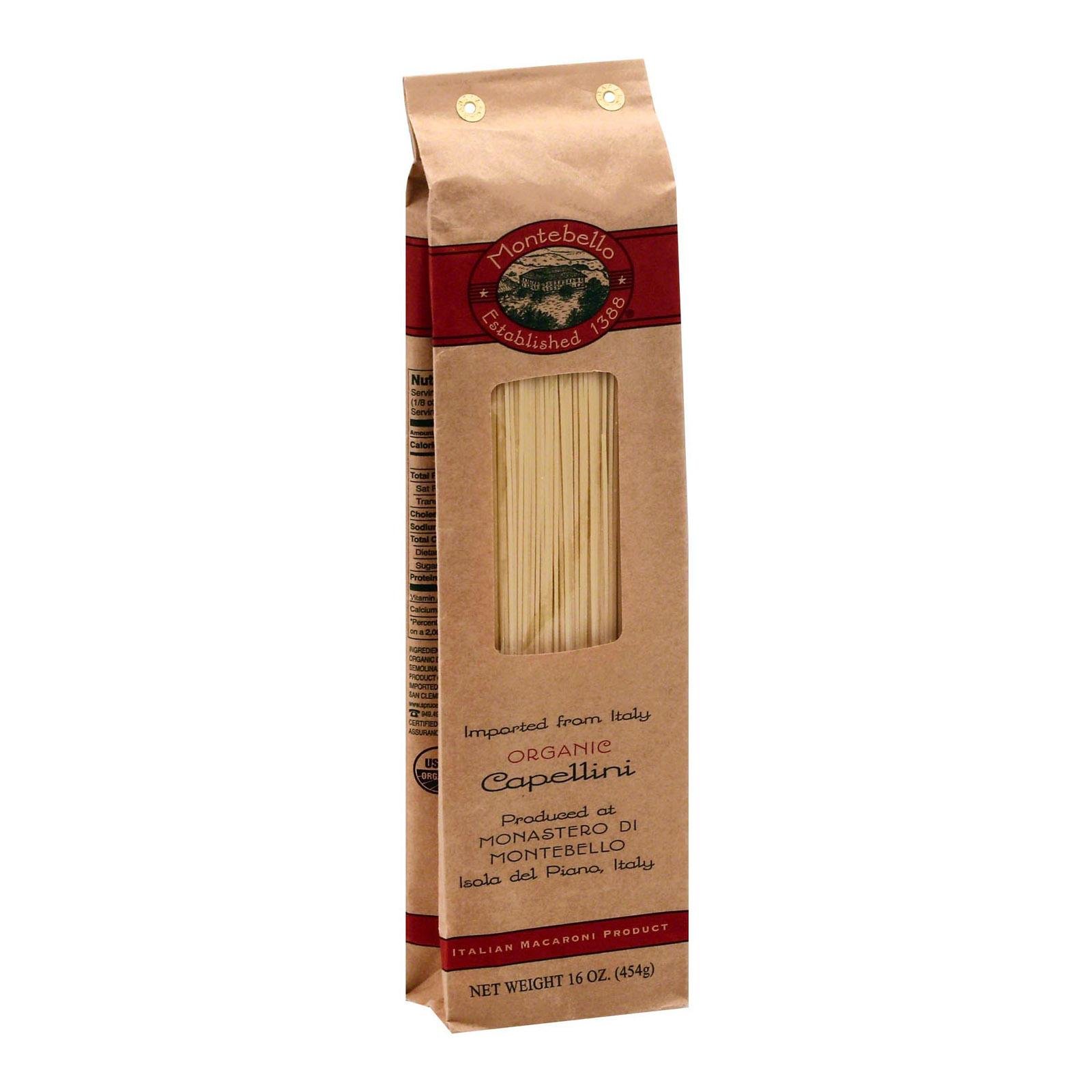MONTEBELLO Organic Capellini, 16 OZ